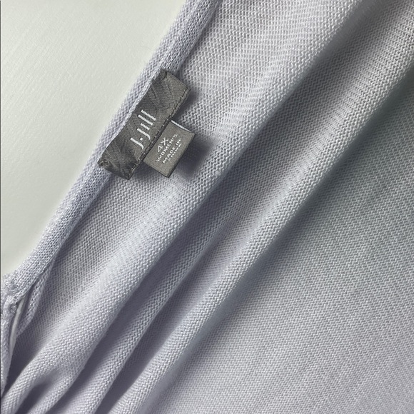 J.Jill Open Front Sweater Light Purple - Picture 6 of 7